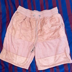 Rebel minds pink suede/cotton short size large